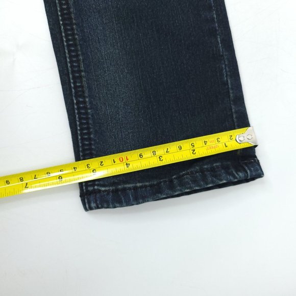 Red Camel Skinny Jeans Women Juniors Sz 7 Stretch Dark Wash Denim Low Rise Studs - Picture 11 of 14